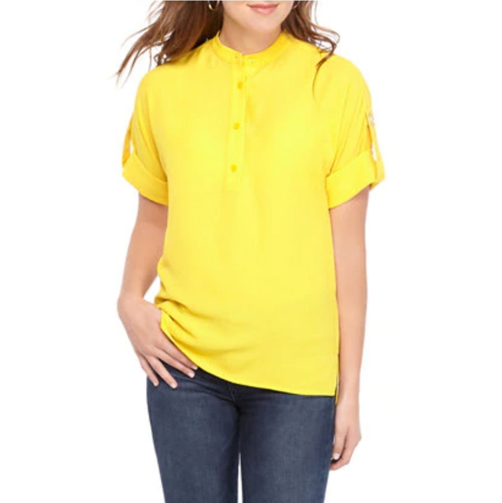 Michael Kors Roll Sleeve Shirt, size XXL, NWT